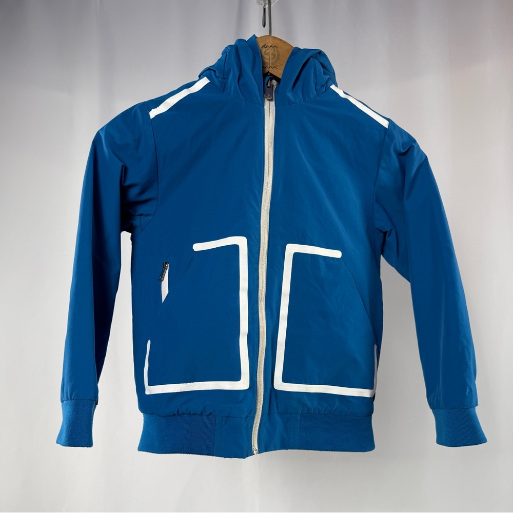 Jacadi Paris Boy Jacket in Royal Blue White Size 8